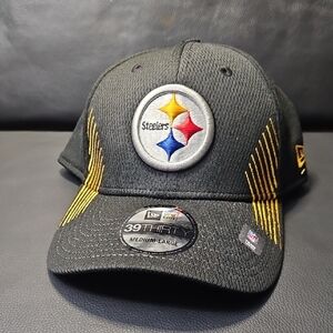 New Era Black and Yellow Pittsburgh Steelers Cap Size M/L